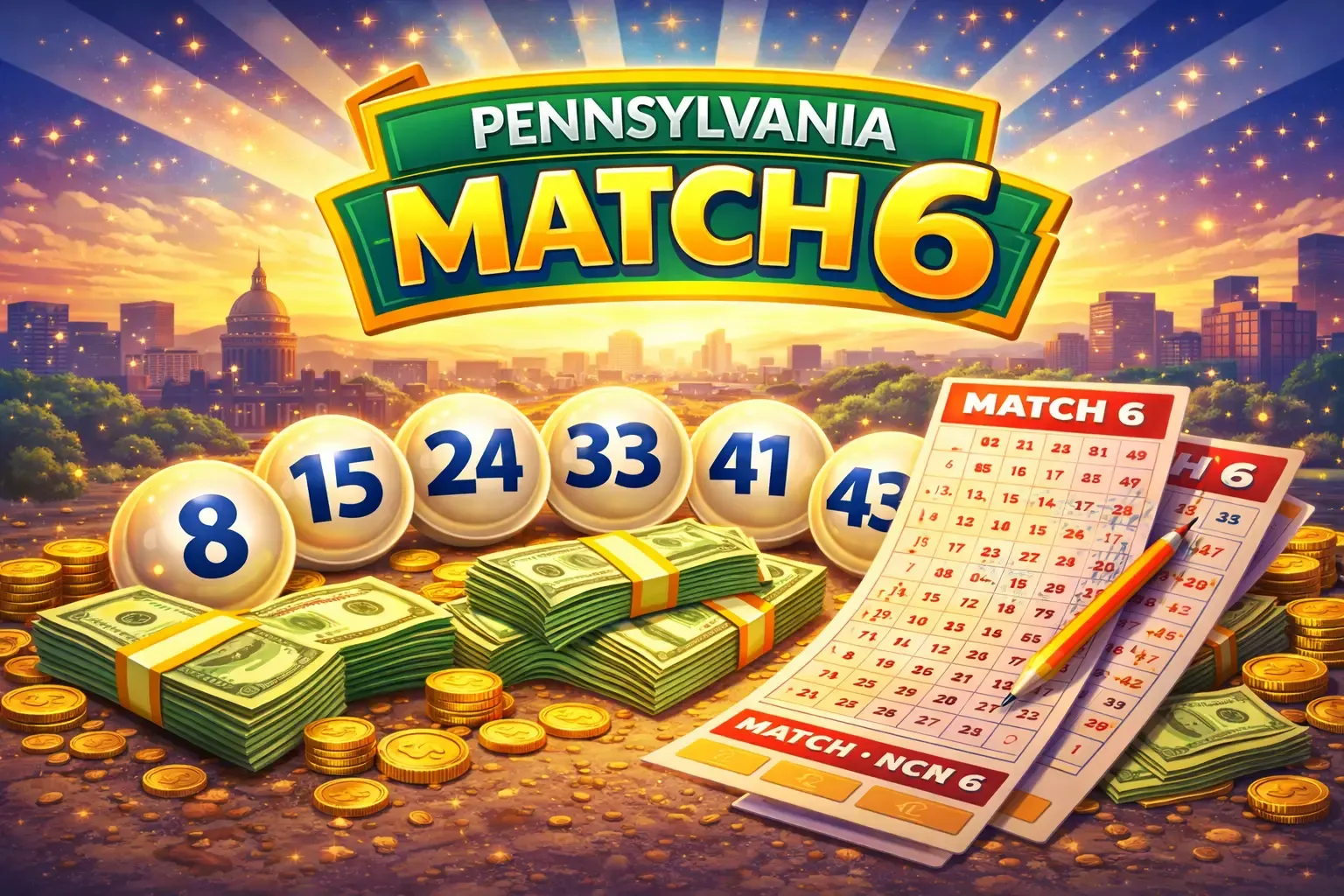 Pennsylvania Match 6 lottery image