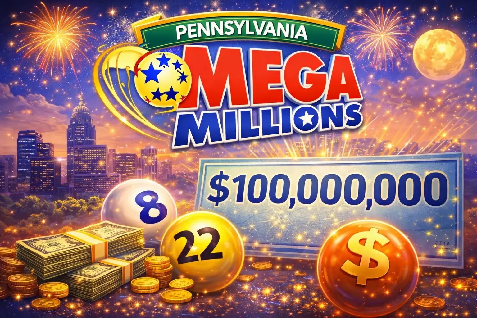 Pennsylvania Mega Millions lottery image