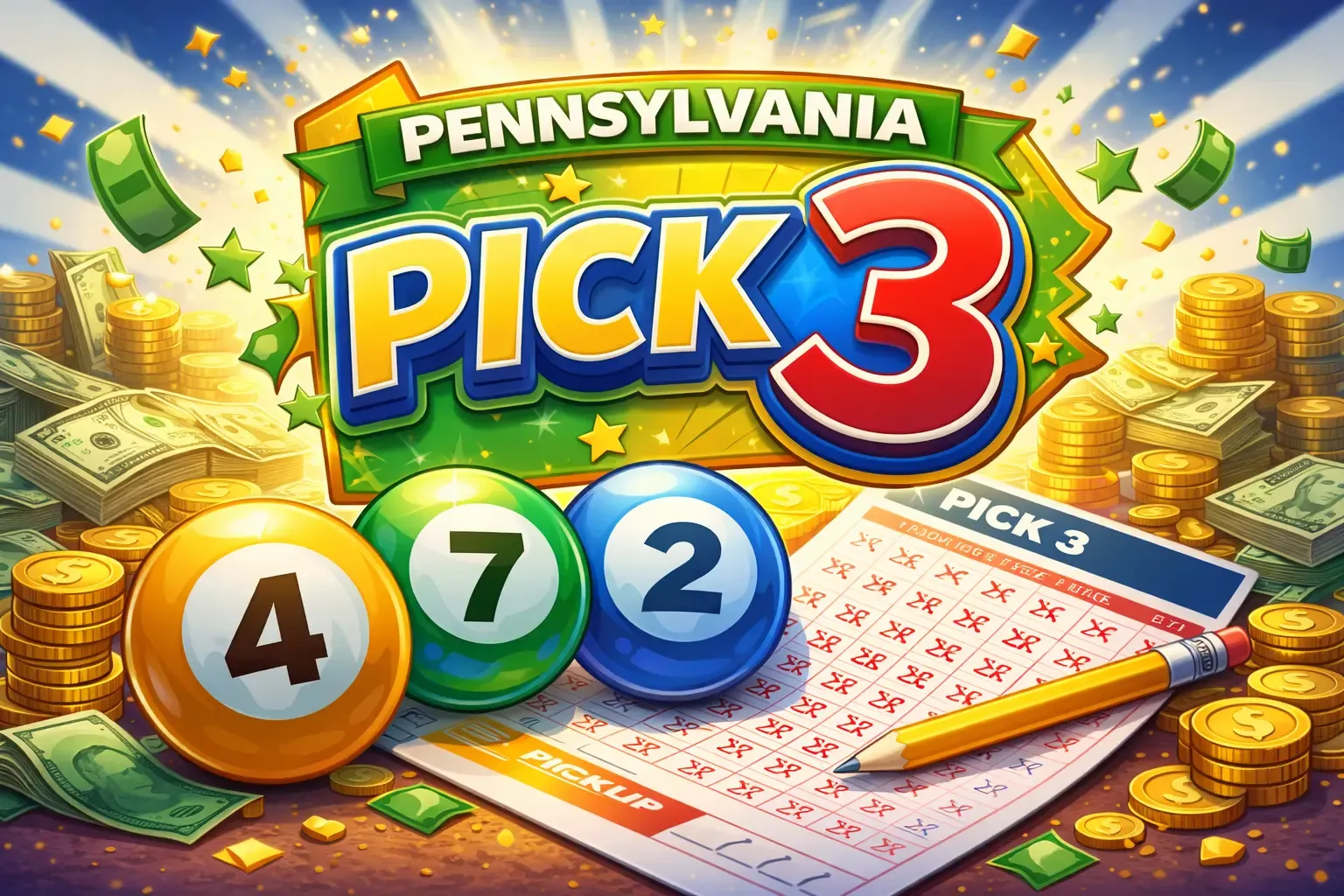 Pennsylvania Pick 3 lottery image