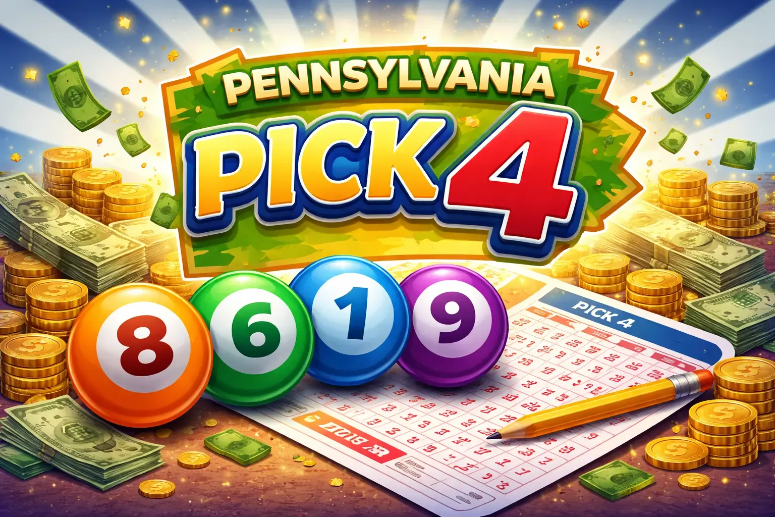 Pennsylvania Pick 4 lottery image