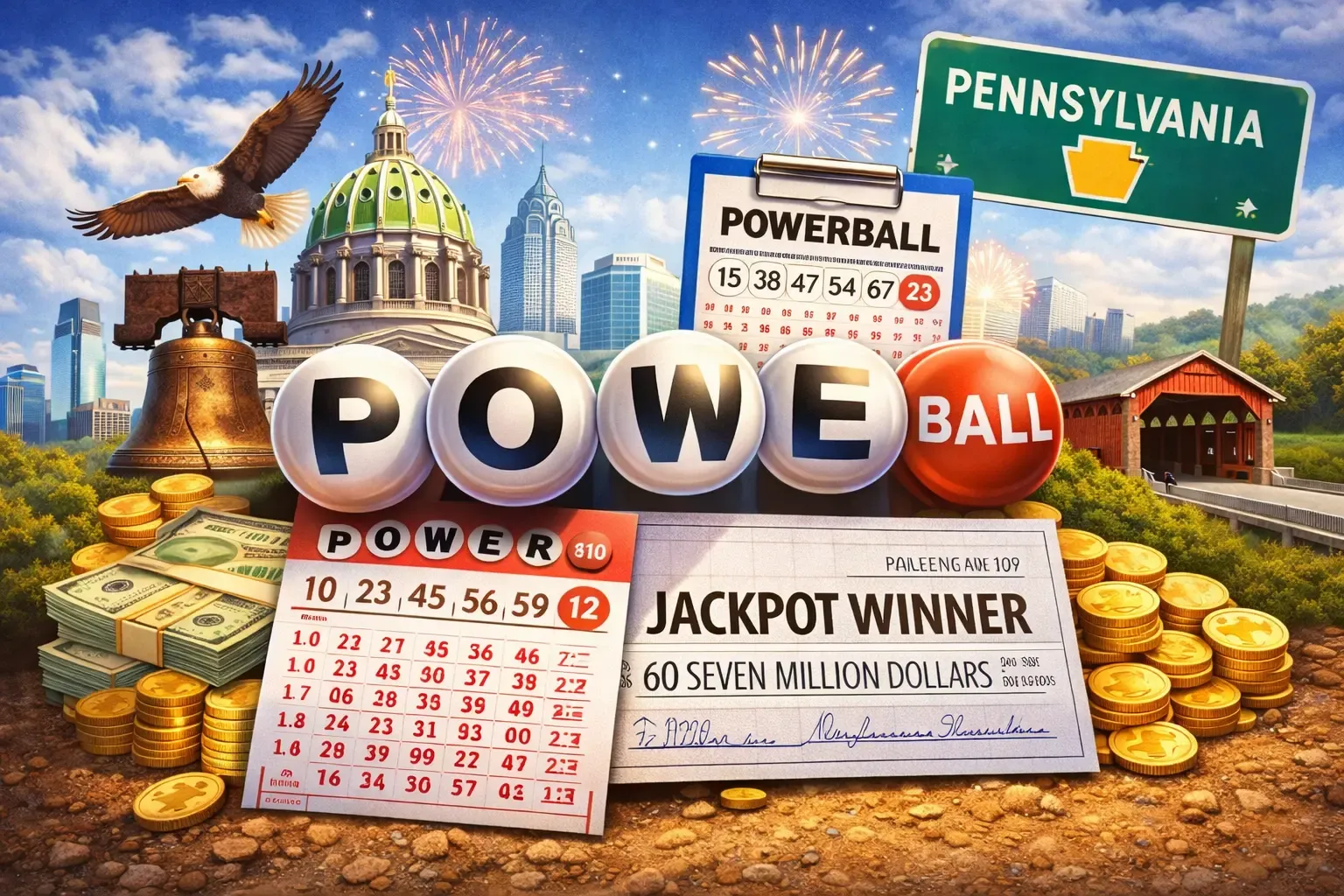 Pennsylvania Powerball lottery image